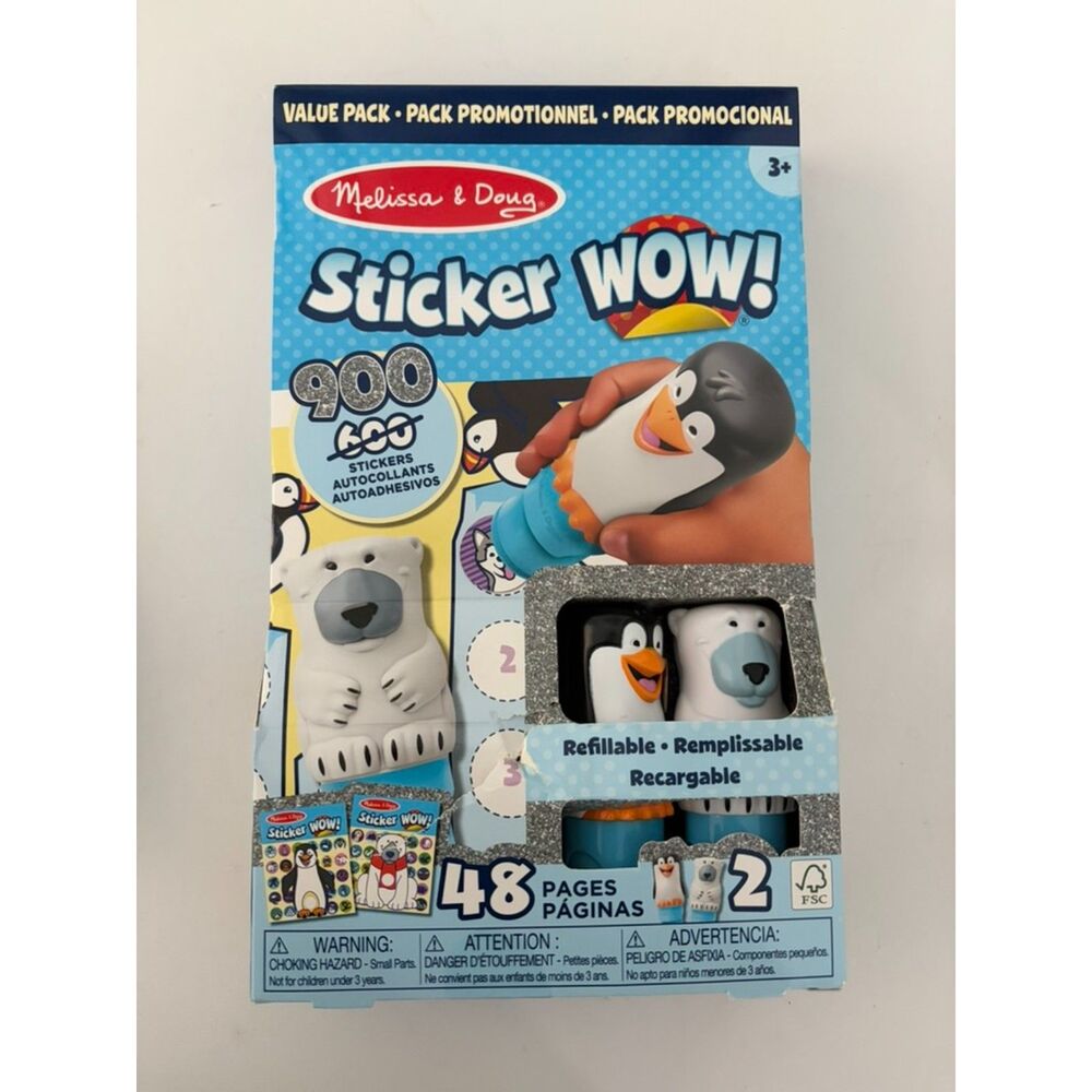 Melissa & Doug Sticker Wow!® Winter (Polar Bear and Penguin)